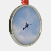 Gazelle Helicopter Silbernes Ornament (Rechts)