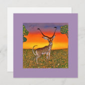 Gazelle in der Abenddämmerung (Vorne/Hinten)