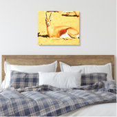Gazelle Leinwanddruck (Insitu (Schlafzimmer))