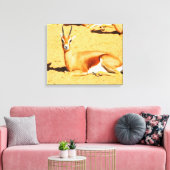 Gazelle Leinwanddruck (Insitu (Wohnzimmer))