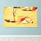 Gazelle Leinwanddruck (Insitu (Holzboden))