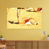 Gazelle Leinwanddruck (Insitu (Wohnzimmer))