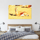 Gazelle Leinwanddruck (Insitu (Schlafzimmer))