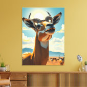 Gazelle Leinwanddruck (Insitu (Wohnzimmer))