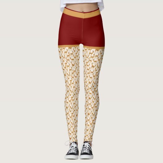 "GAZELLE PRINT" - AKTIVEWEAR LEGGINGS (Vorderseite)