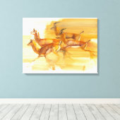 Gazellen 2010 leinwanddruck (Insitu (Holzboden))