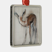 Gazellen-Kitz Silbernes Ornament (Rechts)