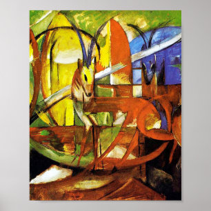 Gazellen von Franz Marc Poster