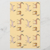 Gazelles Briefpapier (Rückseite)