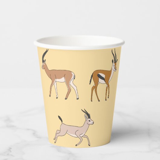 Gazelles Pappbecher (Vorderseite)