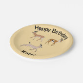 Gazelles Pappteller (Schrägansicht)