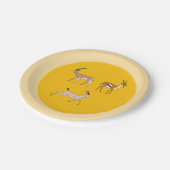 Gazelles Pappteller (Schrägansicht)