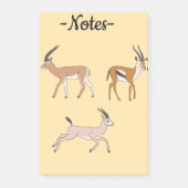 Gazelles Post-it Klebezettel (Vorderseite)