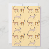 Gazelles Thank you  Einladung (Rückseite)