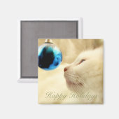 Gazette auf einen blauen Stern Magnet (Vorderseite/Rückseite)