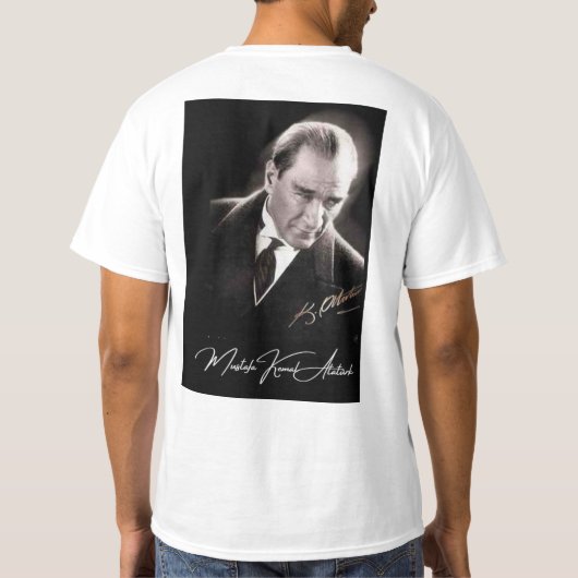 Gazi Mustafa Kemal Atatürk - T-Shirt white/beyaz (Rückseite)