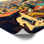 Gaziantep Turkey Vintage Illustration Poster (Ecke)