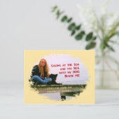 Gazing At The Sun Postkarte (Stehend Vorderseite)