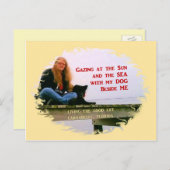 Gazing At The Sun Postkarte (Vorne/Hinten)