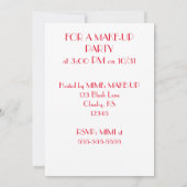 Gazing Geisha Einladung (Rückseite)