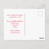 Gazing Geisha Postkarte (Rückseite)