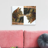 Gazing Indigo Leinwanddruck (Insitu (Wohnzimmer))