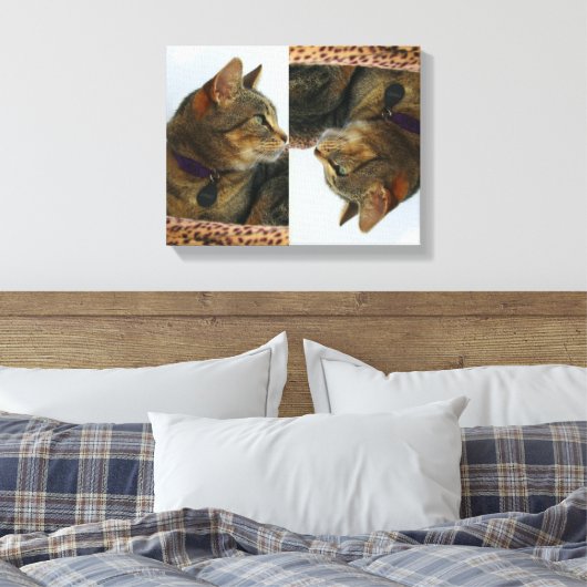 Gazing Indigo Leinwanddruck (Insitu (Schlafzimmer))