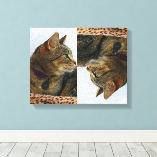 Gazing Indigo Leinwanddruck (Insitu (Holzboden))