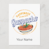 Gazpacho Soup Retro Cook Vintag Gourmet Spanien Postkarte (Vorderseite)