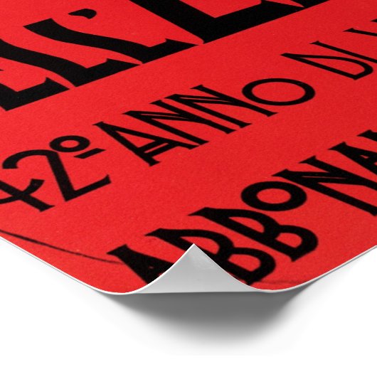 GAZZETTA DELL EMILIA Bologna von Marcelo Dudovich Poster (Ecke)