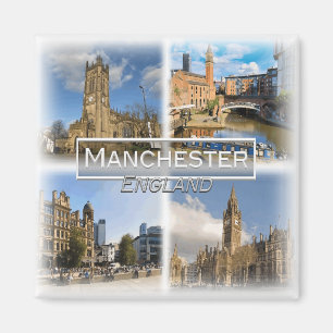 GB0140 Europa, England, Manchester, Kühlschrank Magnet