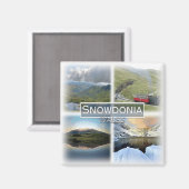 GB0146 Europe, Wales, Snowdonia, Kühlschrank Magnet (Vorderseite/Rückseite)
