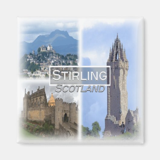 GB0154 Europe, Schottland, Stirling, Kühlschrank Magnet (Vorne)