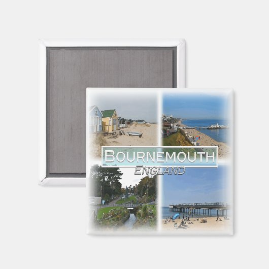 GB0156 Europe, England, Bournemouth, Kühlschrank Magnet (Vorderseite/Rückseite)