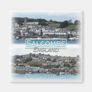 GB0162 Europa, England, Salcombe, Kühlschrank Magnet