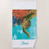 GB Beach Towel Sea Turtle Strandtuch (Vorderseite)