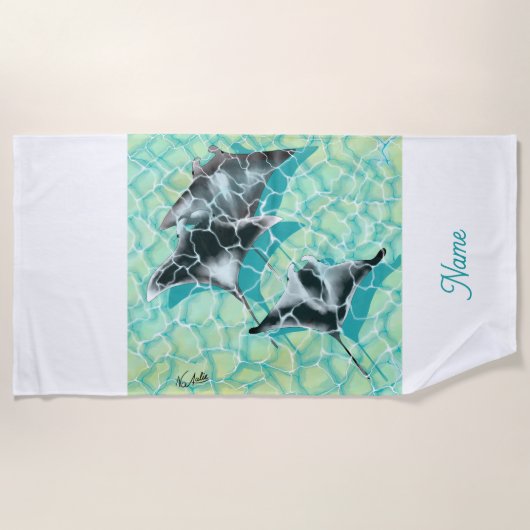 GB Beachtowel Manta Ray Strandtuch (Vorderseite)