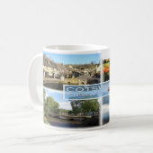 GB Cotswolds, Castle Combe, Panorama des Feldes, Kaffeetasse (Vorderseite Links)