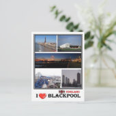 GB England - Blackpool - Postkarte (Stehend Vorderseite)
