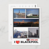 GB England - Blackpool - Postkarte (Vorne/Hinten)