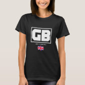 GB Great British with UK Flag Illustration Graphic T-Shirt (Vorderseite)