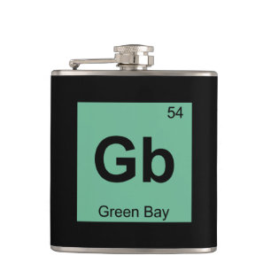 Gb - Green Bay Wisconsin Chemie Periodensystem Flachmann