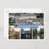 GB Großbritannien - England - Bath Somerset - Postkarte (Vorne/Hinten)