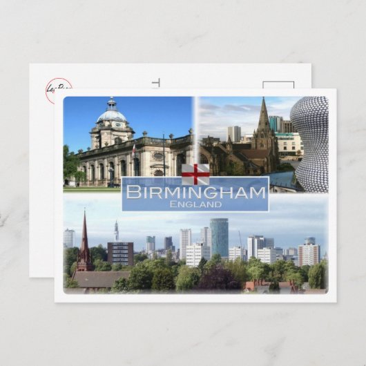 GB Großbritannien - England - Birmingham - Postkarte (Vorne/Hinten)