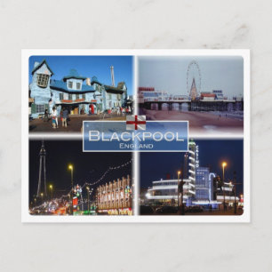 GB Großbritannien - England - Blackpool - Postkarte