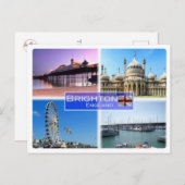 GB Großbritannien - England - Brighton - Postkarte (Vorne/Hinten)