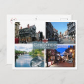 GB Großbritannien - England - Chester - Postkarte (Vorne/Hinten)