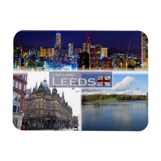 GB Großbritannien - England - Leeds - Yorkshire - Magnet (Horizontal)