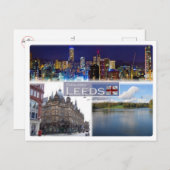 GB Großbritannien - England - Leeds - Yorkshire - Postkarte (Vorne/Hinten)