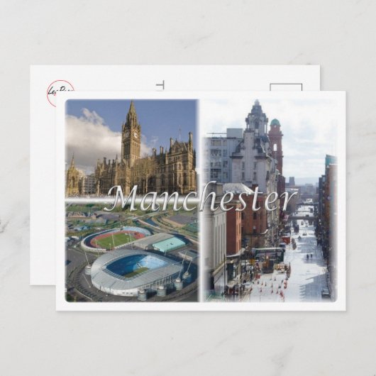 GB Großbritannien - England - Manchester - Postkarte (Vorne/Hinten)